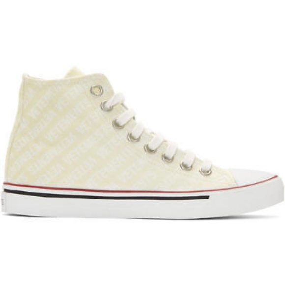 AUTH NIB Vetements emoji hIgh top sneakers sz 41 - Picture 6 of 7